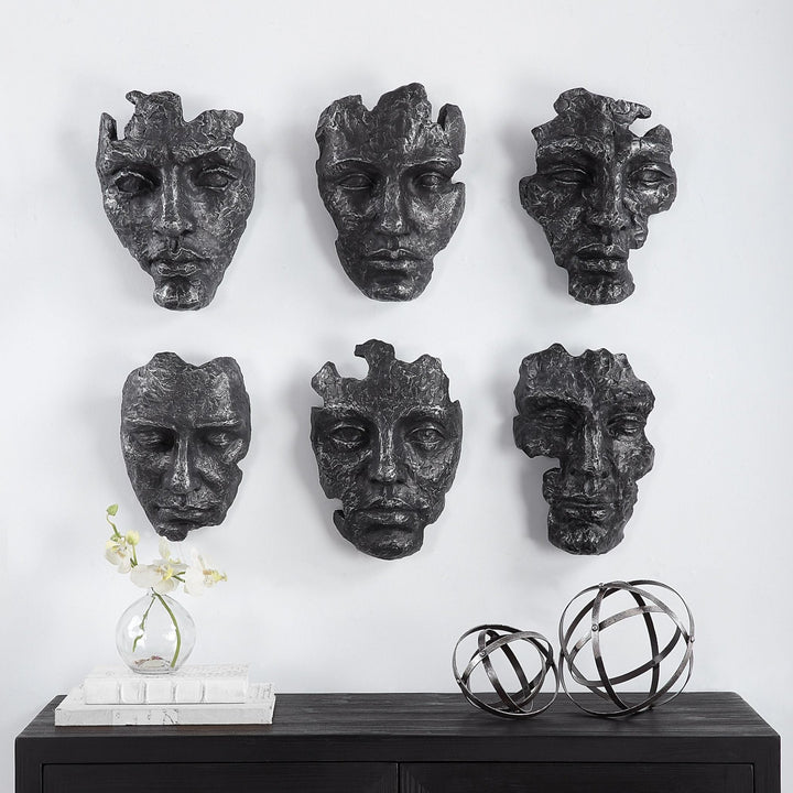SELF - PORTRAIT WALL MASKS | SET OF 6