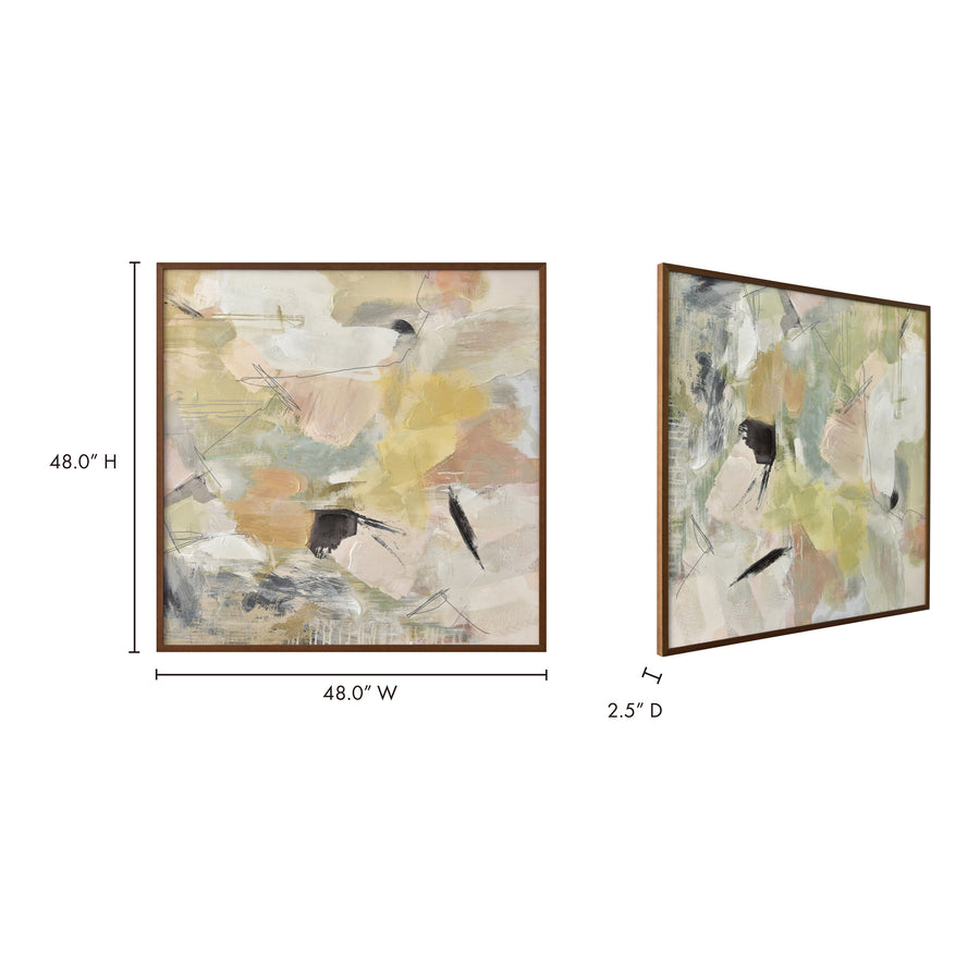 "SERENDIPITY" FRAMED CANVAS ART