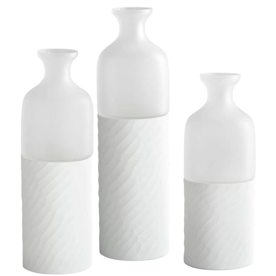 SERENO FROST WHITE VASES