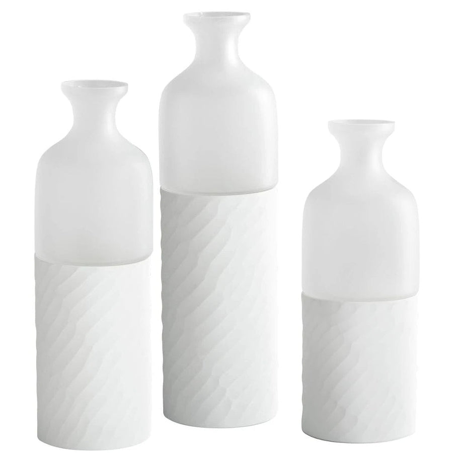 SERENO FROST WHITE VASES