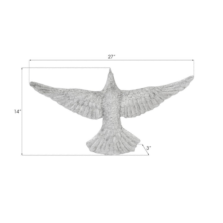 SILVER DOVES WALL SCULPTURES
