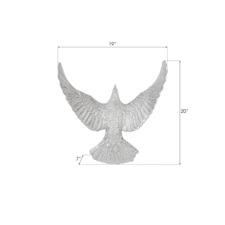SILVER DOVES WALL SCULPTURES