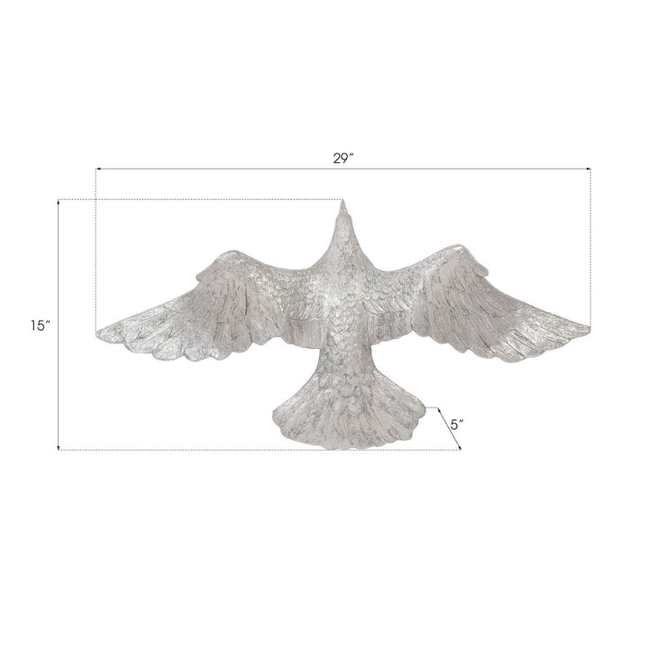 SILVER DOVES WALL SCULPTURES