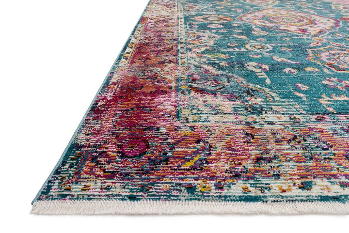 SILVIA 02 RUG: TEAL, BERRY MULTI