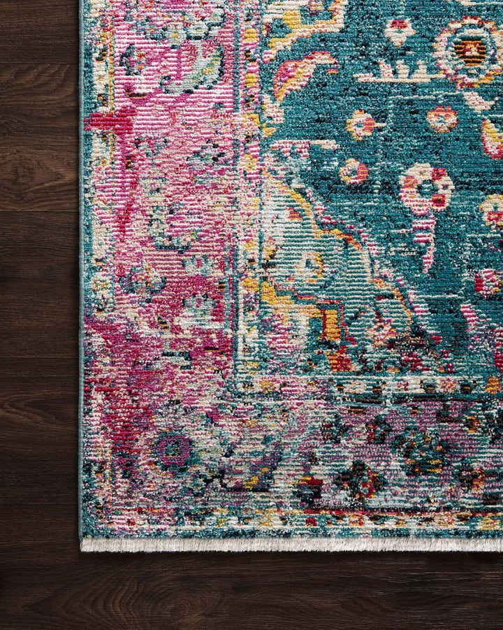 SILVIA 02 RUG: TEAL, BERRY MULTI