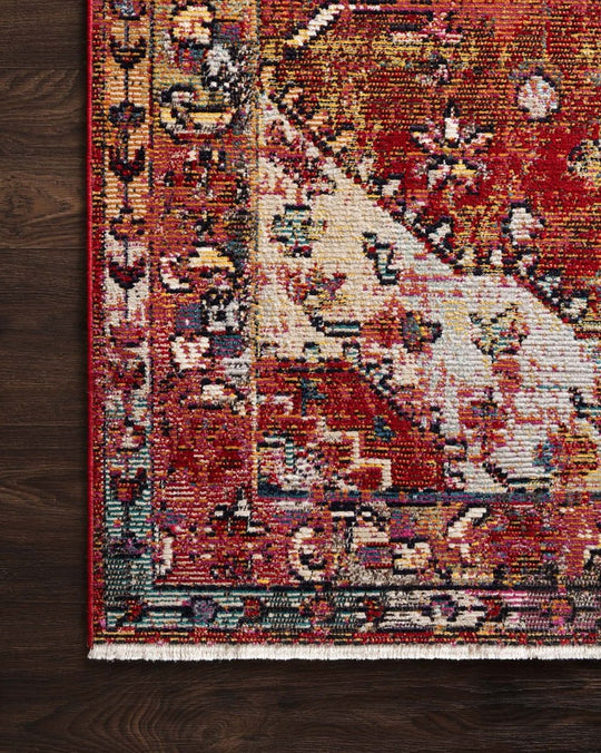 SILVIA 06 RUG: RED MULTI