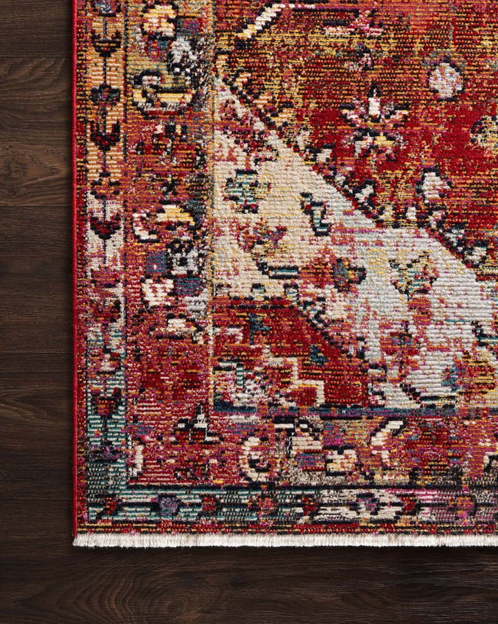 SILVIA 06 RUG: RED MULTI
