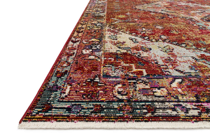 SILVIA 06 RUG: RED MULTI