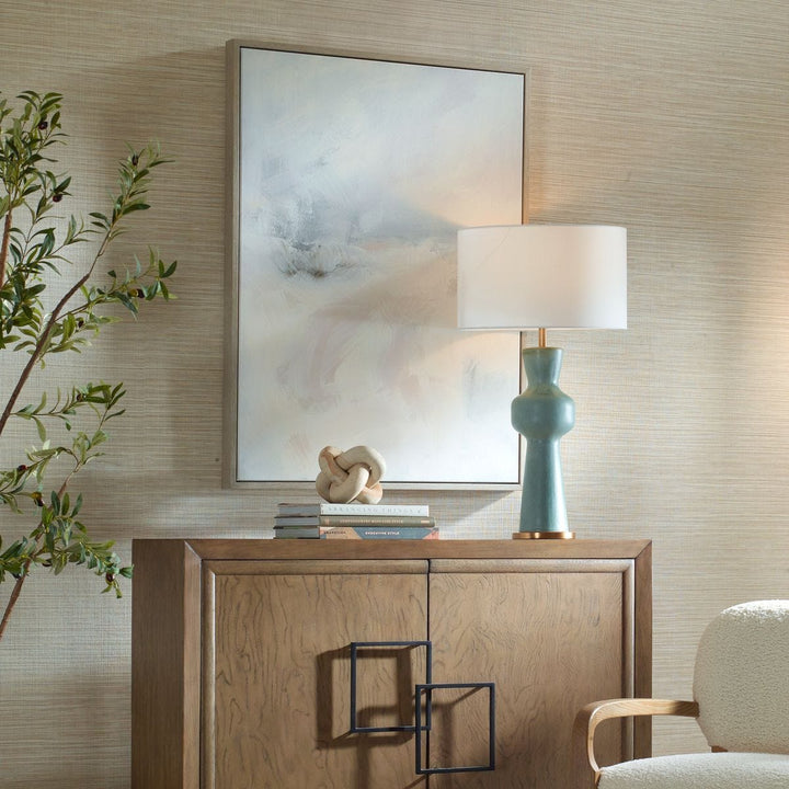 "SIMPLE SERENITY" FRAMED ABSTRACT CANVAS ART