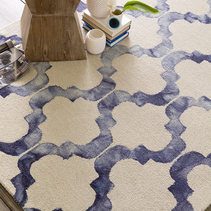BÉLA WASHED PRINT RUG: INK