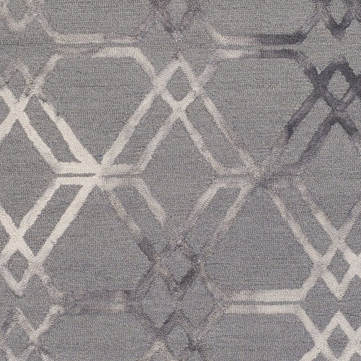 BISA WASHED PRINT RUG: CHARCOAL