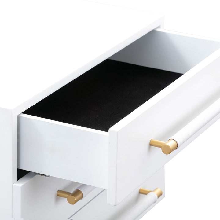 STRIDE WHITE LACQUER NIGHTSTAND