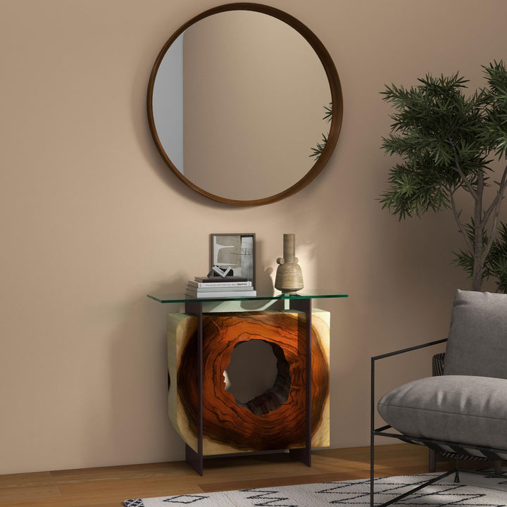 TAMA SOLID CHAMCHA WOOD CONSOLE TABLE