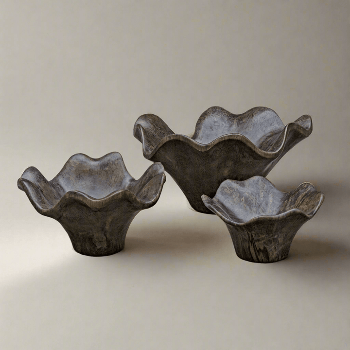 TAMARIND WALL BOWLS: MOCHA | SET OF 3