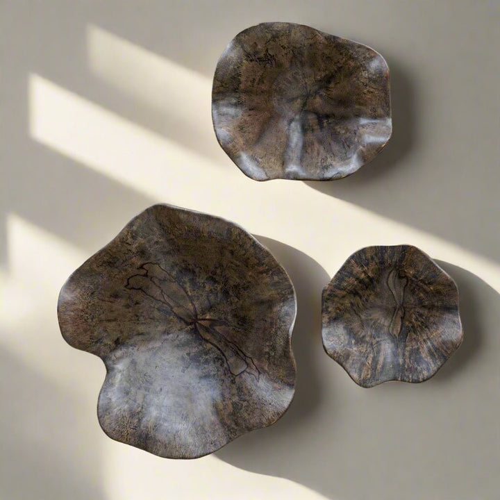 TAMARIND WALL BOWLS: MOCHA | SET OF 3