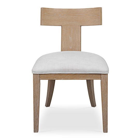 TAYLOR NATURAL OAK KLISMOS DINING CHAIR