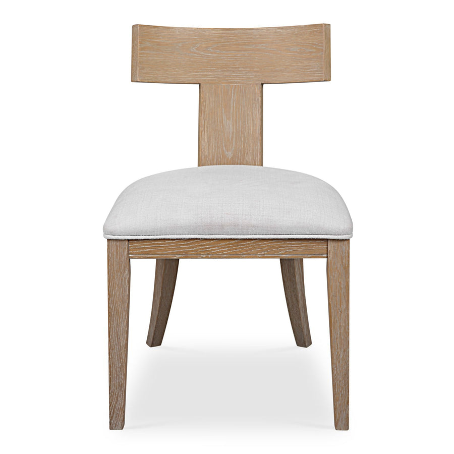 TAYLOR NATURAL OAK KLISMOS DINING CHAIR