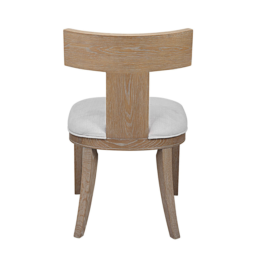 TAYLOR NATURAL OAK KLISMOS DINING CHAIR