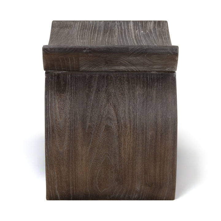 TEMPLE ELM WOOD STOOL