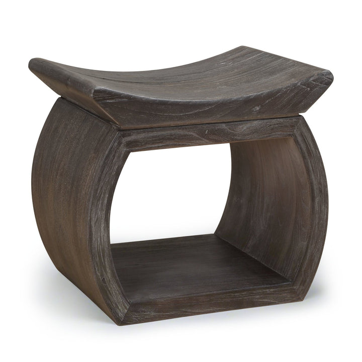 TEMPLE ELM WOOD STOOL