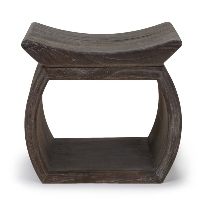 TEMPLE ELM WOOD STOOL