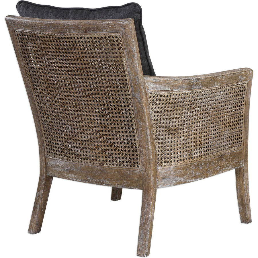 THE GROVE CANE CHAIR: CHARCOAL