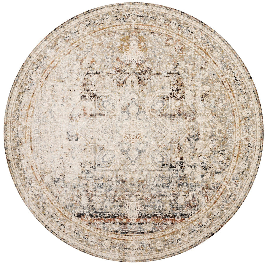 THEIA 05 RUG: TAUPE / BRICK