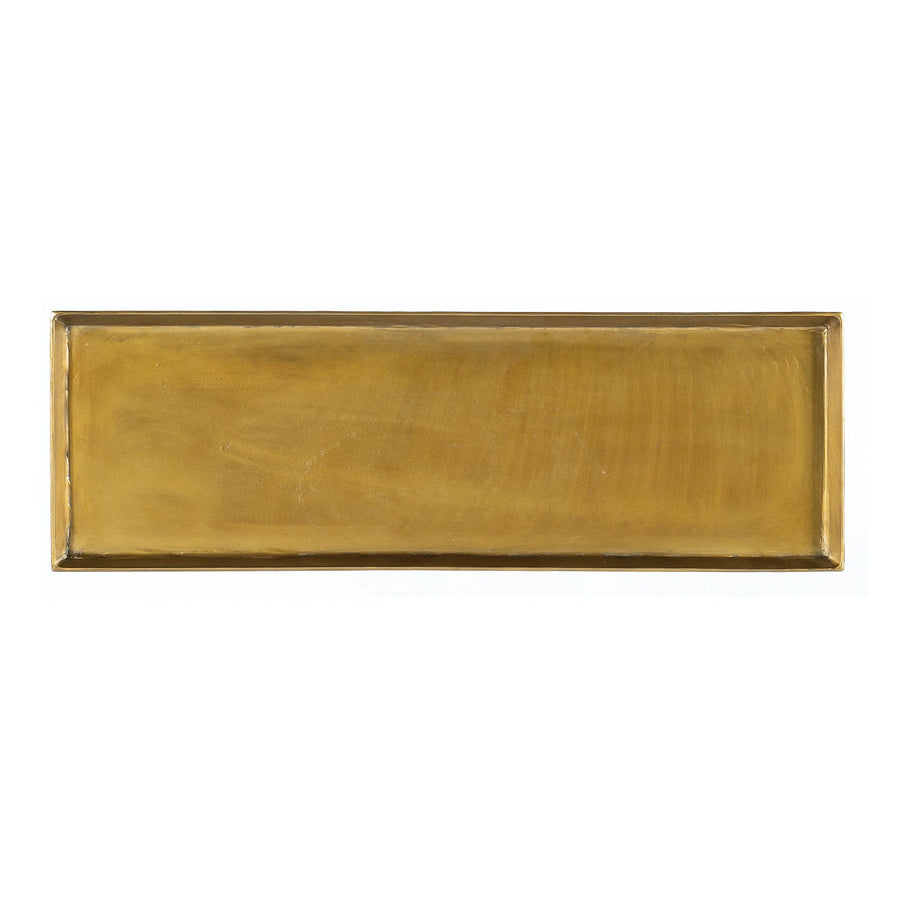 TIBI GOLD TRAY TOP CONSOLE TABLE