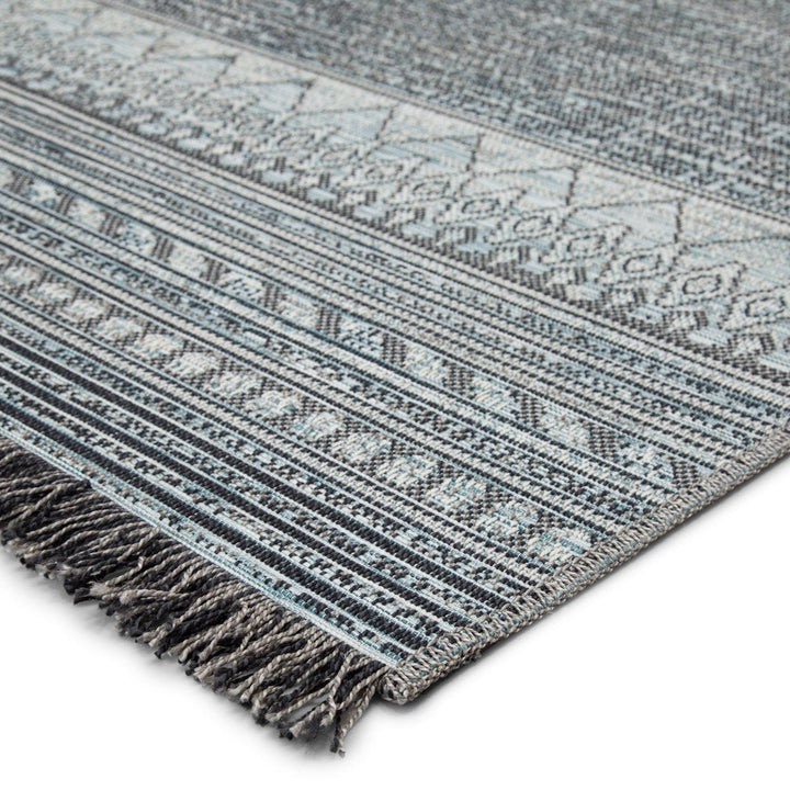TIKAL RAVI INDOOR - OUTDOOR RUG: GREY, SKY