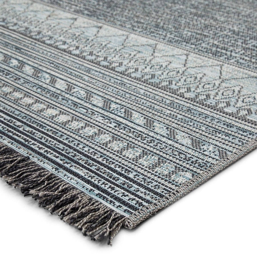 TIKAL RAVI INDOOR - OUTDOOR RUG: GREY, SKY