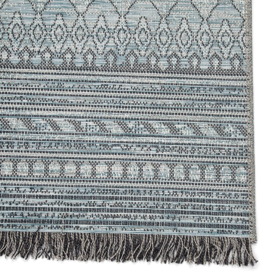 TIKAL RAVI INDOOR - OUTDOOR RUG: GREY, SKY