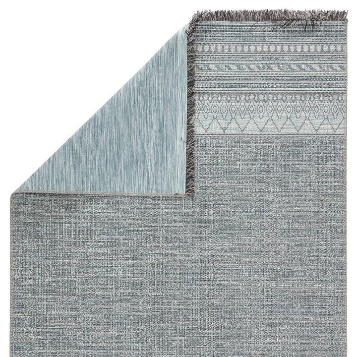 TIKAL RAVI INDOOR - OUTDOOR RUG: GREY, SKY