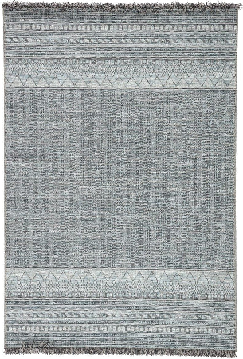 TIKAL RAVI INDOOR - OUTDOOR RUG: GREY, SKY