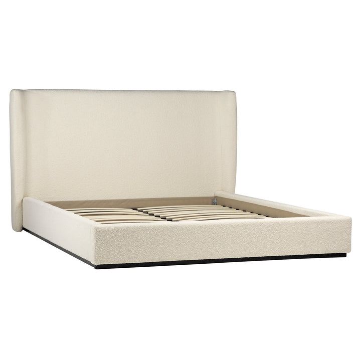 TOBIAS CREAM BOUCLÉ UPHOLSTERED BED