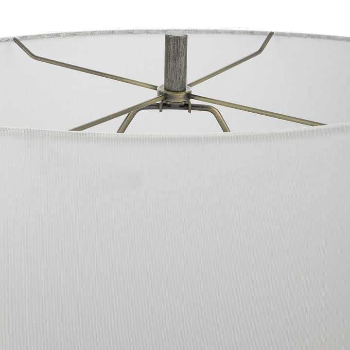 V - GROOVE OVAL TABLE LAMP