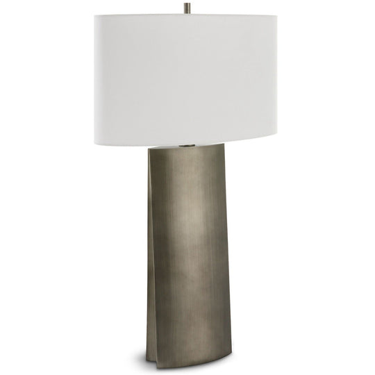 V - GROOVE OVAL TABLE LAMP