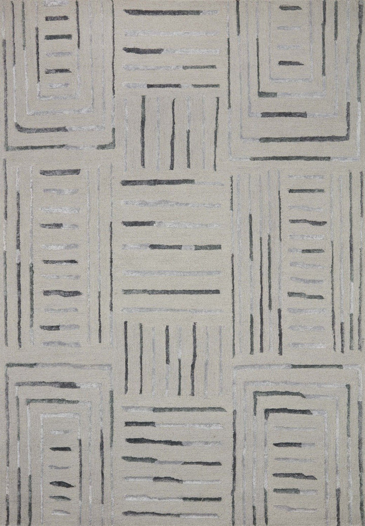 VERVE 02 WOOL + VISCOSE RUG: SILVER, SLATE