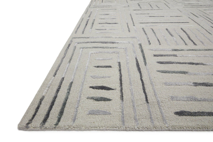 VERVE 02 WOOL + VISCOSE RUG: SILVER, SLATE