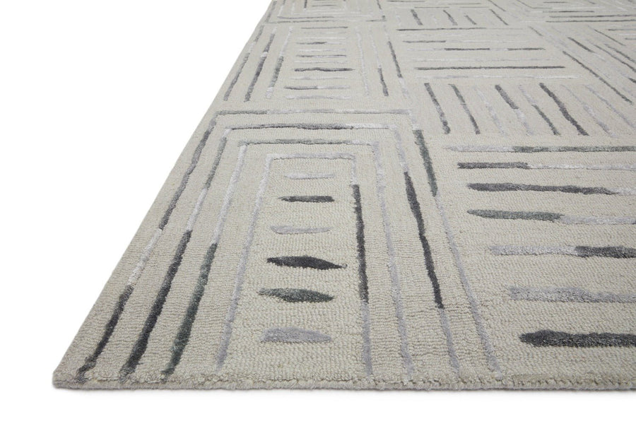 VERVE 02 WOOL + VISCOSE RUG: SILVER, SLATE