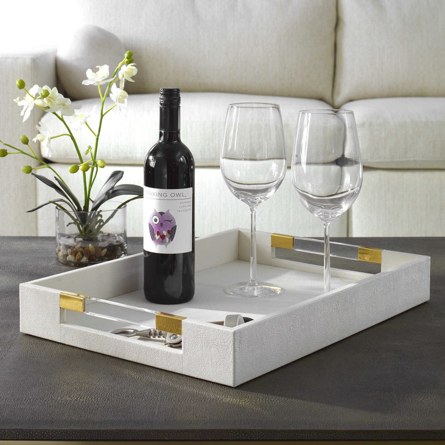 WESSEX IVORY SHAGREEN TRAY