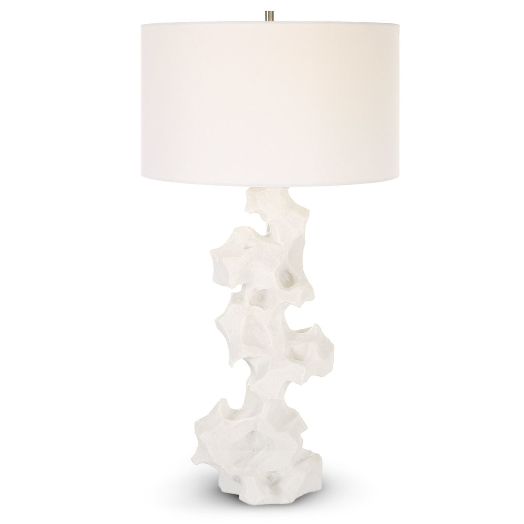 REMNANT WHITE STONE TABLE LAMP