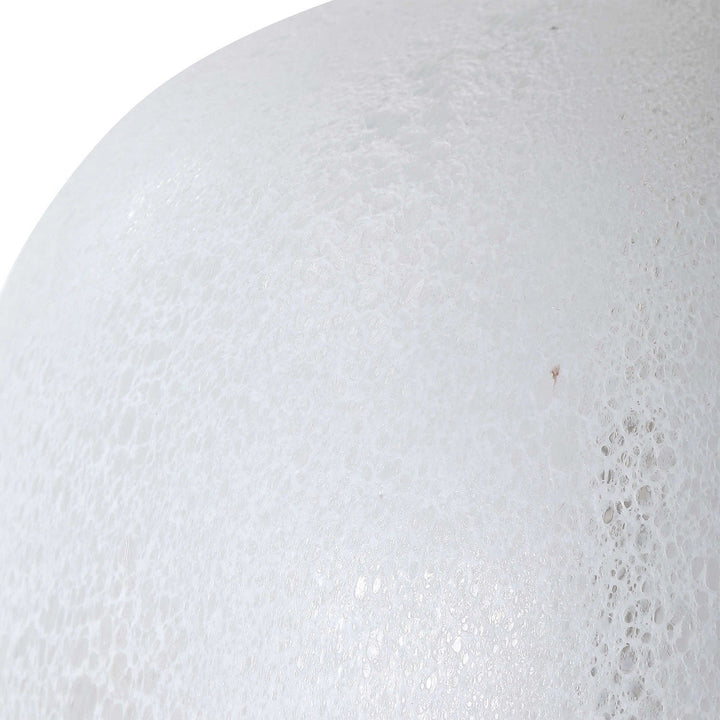 WHITEOUT MOTTLED GLASS TABLE LAMP