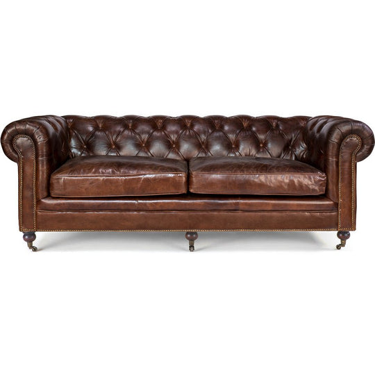 WINDSOR VINTAGE LEATHER CHESTERFIELD SOFA