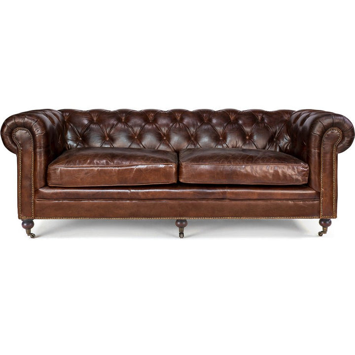WINDSOR VINTAGE LEATHER CHESTERFIELD SOFA