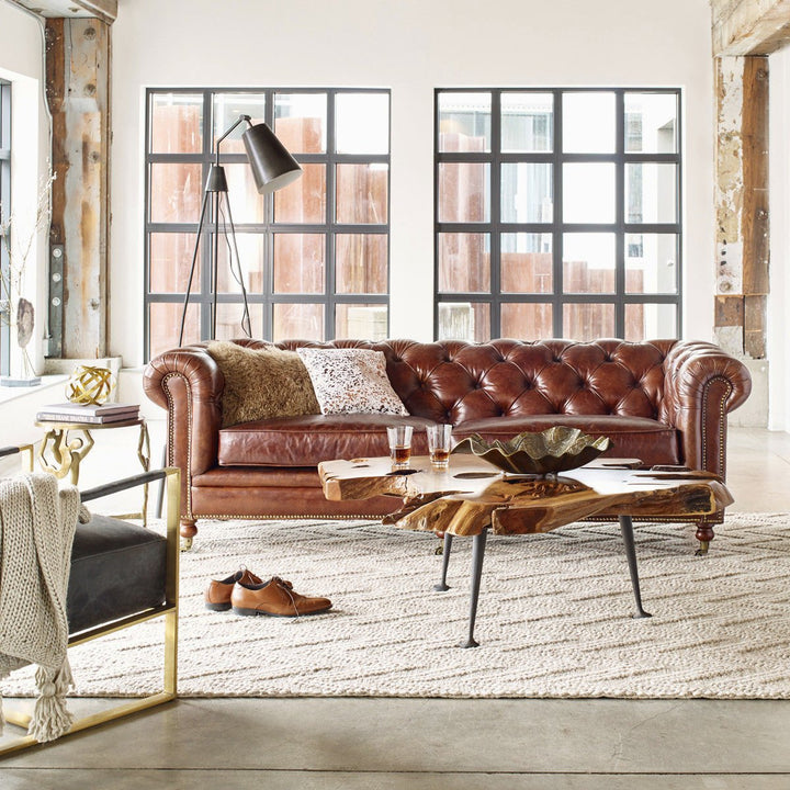 WINDSOR VINTAGE LEATHER CHESTERFIELD SOFA