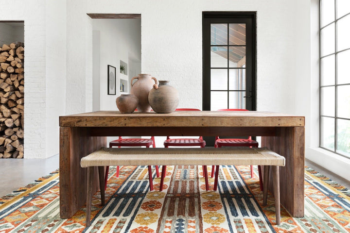 ZHARAH 08 HOOKED WOOL RUG: SANTA FE SPICE