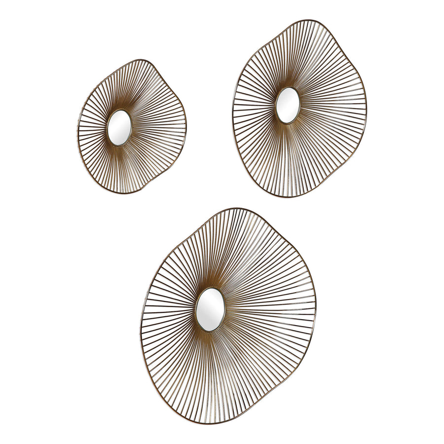 AVARIE GOLD METAL WALL ART | SET OF 3