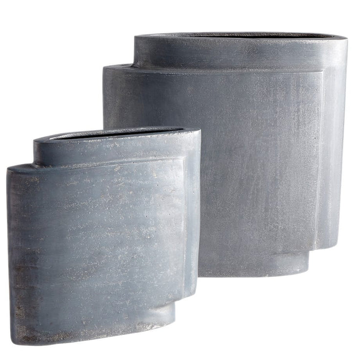 A STEP UP VASE: ZINC