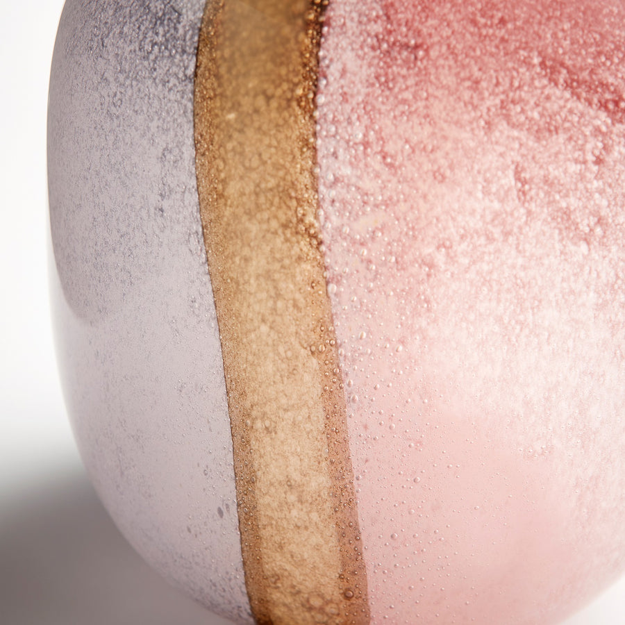 ASTRA PINK + LAVENDER GLASS VASES