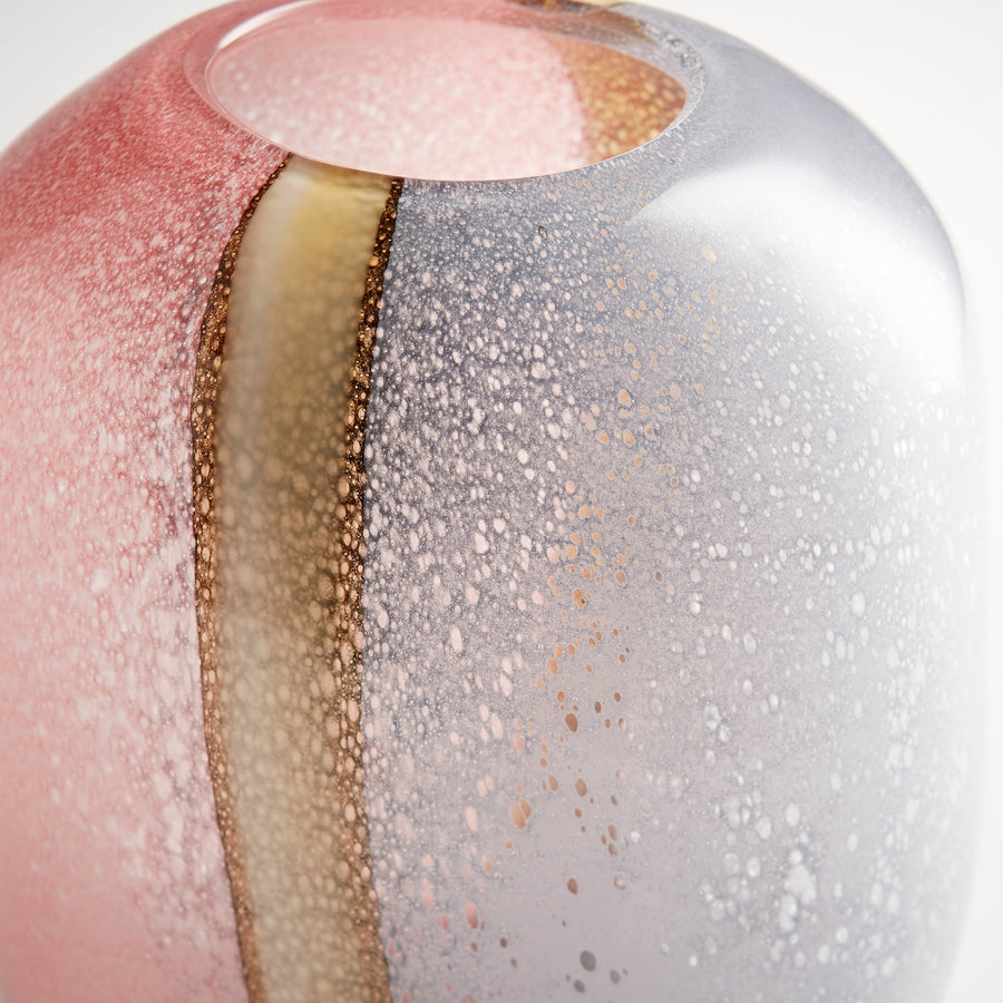 ASTRA PINK + LAVENDER GLASS VASES